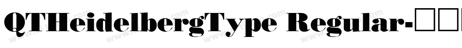 QTHeidelbergType Regular字体转换